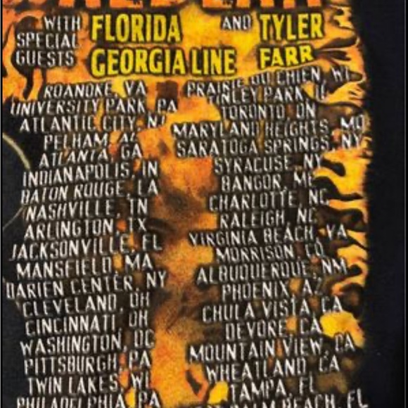 Jason Aldean Burn it Down Tour your 2014 Mens shirt size Small - Picture 5 of 6